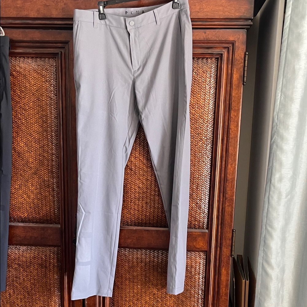 Puma Men's Gray Dress Trousers